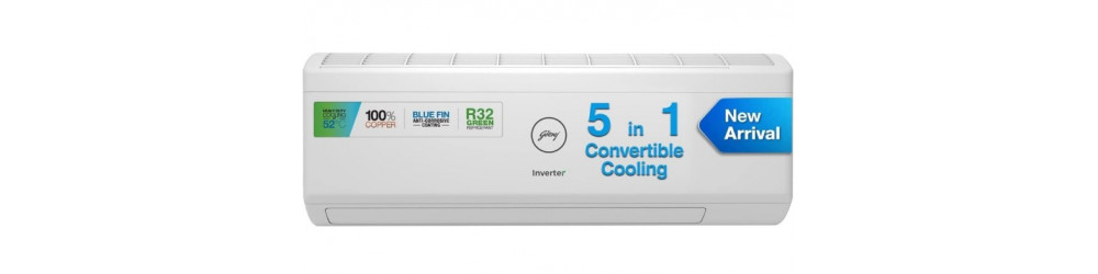 Air Conditioner: Godrej 1.5 Ton  Rs.18495 to Rs.36990